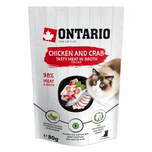 ONTARIO  saszetka   Kurczak   i  kraby  w rosole  80g (213-3033) sklep akwarystyczny śląsk