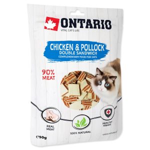 ONTARIO Chicken and Pollock Double Sandwich 50g (213-51312) sklep akwarystyczny śląsk