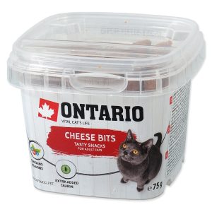 ONTARIO Snack Cheese Poultry Taurin Bits 75g / Przysmak funkcjionalny z tauryną i serem dla kotów 75g (213-5430) sklep akwarystyczny śląsk