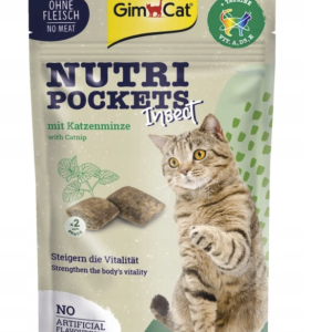 GimCat Nutri Pockets Catnip & Insect 60g - Przysmak dla kotów sklep akwarystyczny śląsk