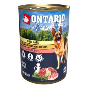ONTARIO PATE wołowina w ziołach 400g puszka dla psa (214-21102) sklep akwarystyczny śląsk