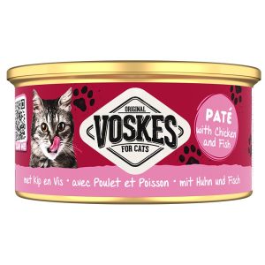 Voskes Paté Wetfood With Chicken & Fish - pasztet z kurczakiem i rybą karma dla kota 85g sklep akwarystyczny śląsk