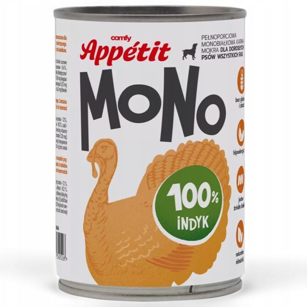 Comfy Appetit MONO 100% Indyk – karma dla psów z wrażliwym żołądkiem sklep akwarystyczny śląsk